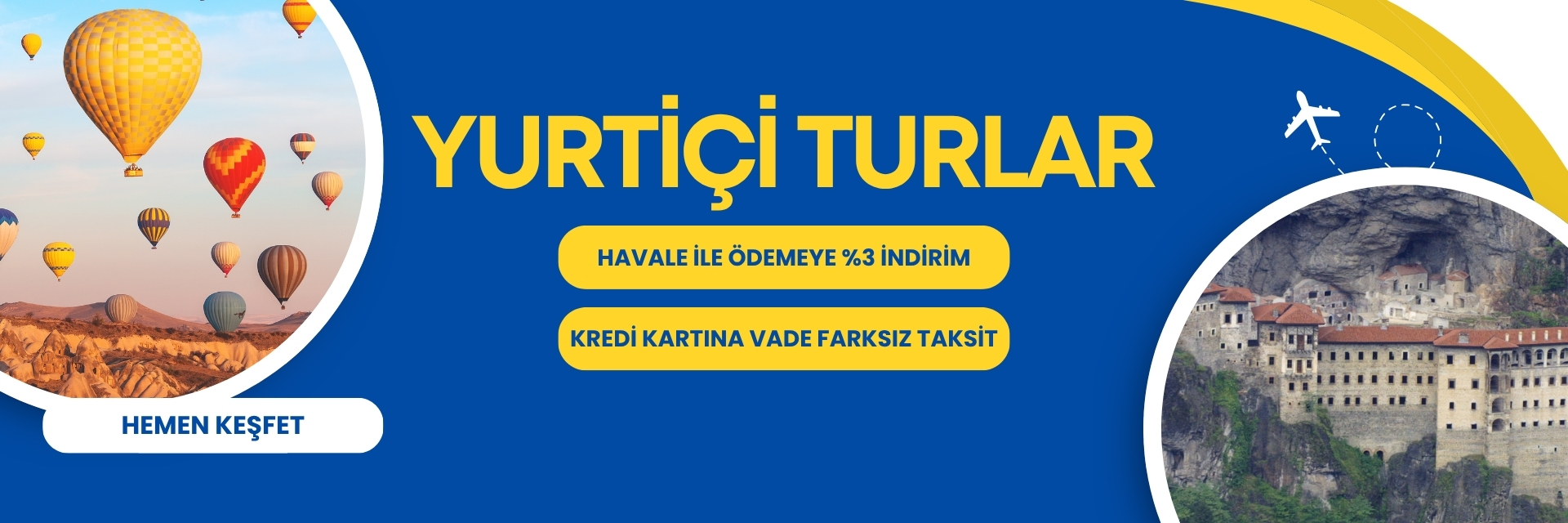 Kapadokya'dan Karadeniz'e, Ege kıyılarından GAP turlarına kadar en popüler yurtiçi tatil fırsatları uygun fiyatlarla Turunubul'da.